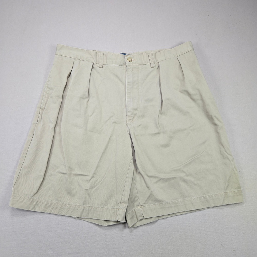 Polo Ralph Lauren Tyler Short Pleated Chino Khaki Tan Mens 36